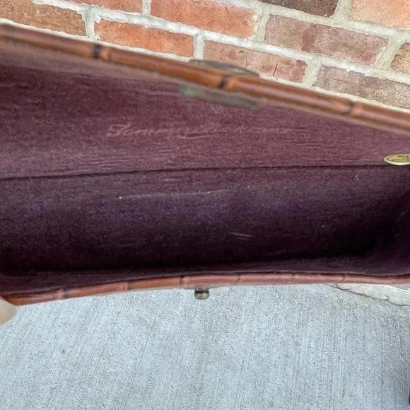 Tommy Bahama Crocodile Alligator Glasses Sunglasses Brown Clamshell Case - Picture 5 of 5